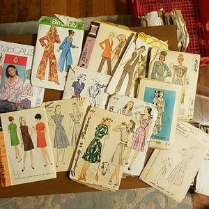 Vintage Sewing Pattern Lot of 12. Size 14
